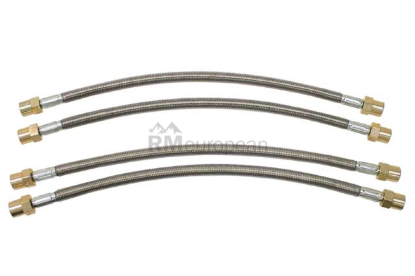 Porsche Brake Hose Set Troutman w/Jacket 995522110
