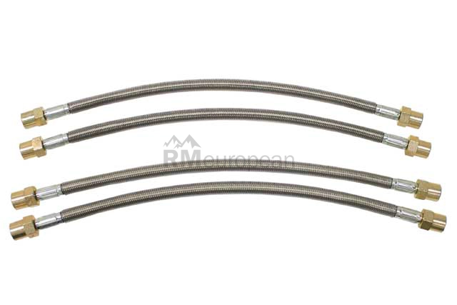 Porsche Brake Hose Set Troutman w/Jacket 995522110