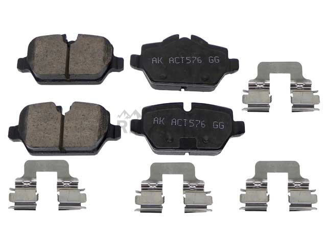 Mini Brake Pad Set Akebono Euro 34219808706
