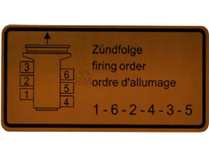Porsche Firing Order Decal Dansk Classic 90100650200