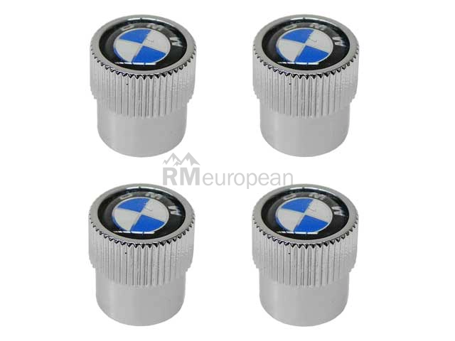 BMW Wheel Valve Stem Cap Set Genuine BMW 36110421544