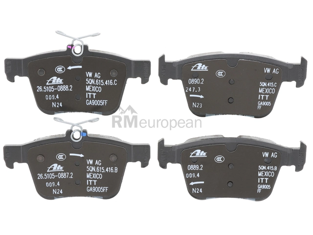 VW-Audi Brake Pad Set Genuine VW/Audi 3Q0698451S