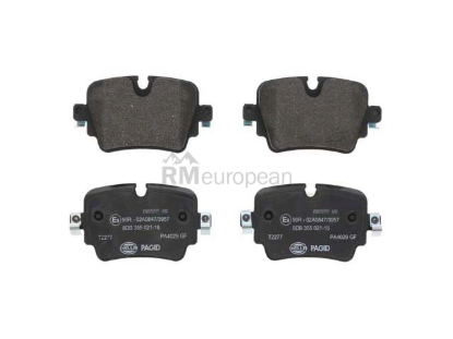 Jaguar Brake Pad Set Hella Brake Systems C2D40929