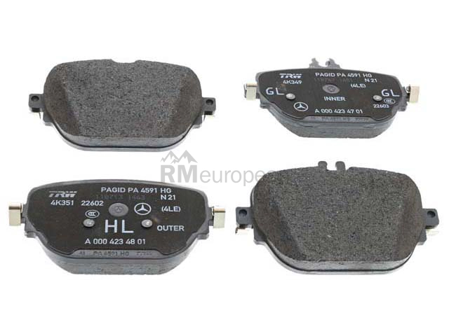Mercedes Brake Pad Set Genuine Mercedes 0004203004