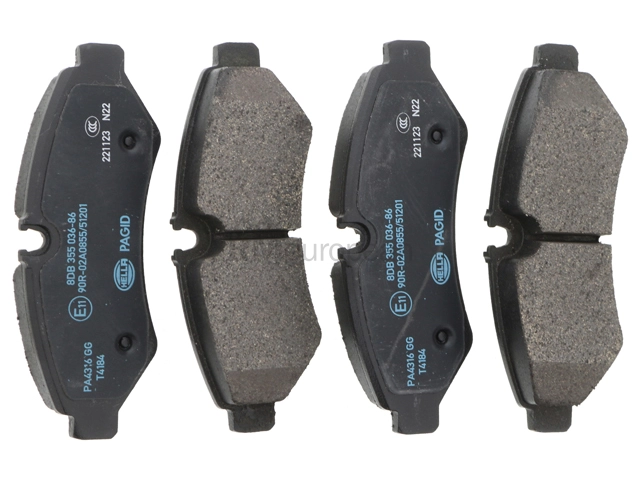 Mercedes Brake Pad Set Hella Brake Systems 9104207300