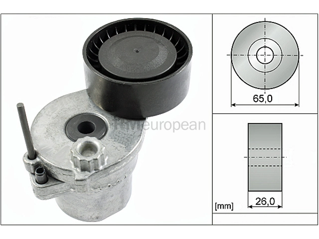 Mercedes Drive Belt Tensioner INA 2742001600