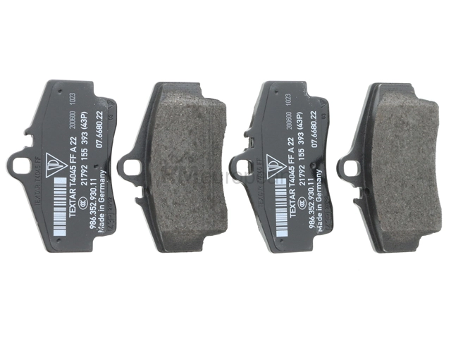 Porsche Brake Pad Set Genuine Porsche 98635293911