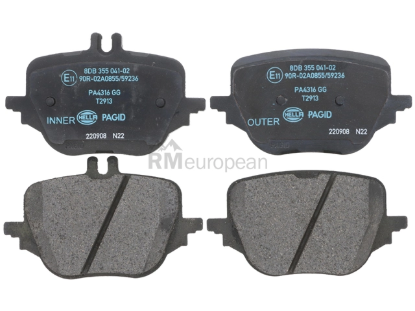 Brake Pad Set Hella Brake Systems 355041021