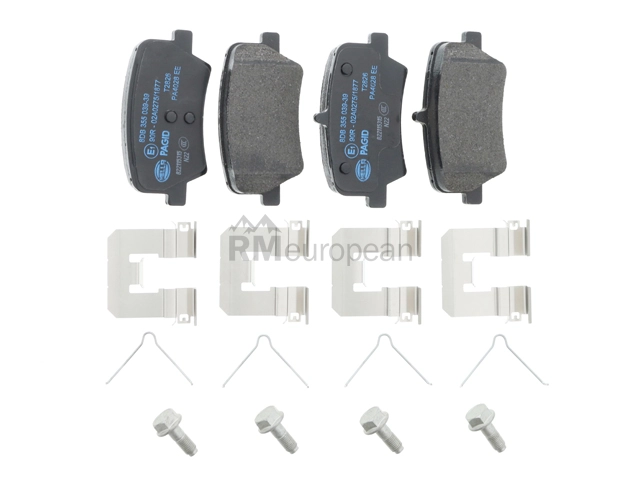 Brake Pad Set Hella Brake Systems 355039391