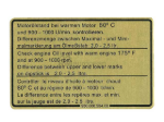 Porsche Engine Oil Level Decal Dansk Classic 93000650400