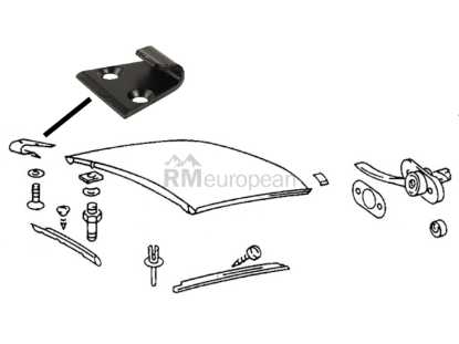 Porsche Roof Lock Catch Dansk Classic 96456526501