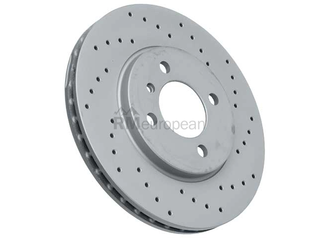 BMW Brake Disc Zimmermann Sport Z Cross Drilled 34111160915