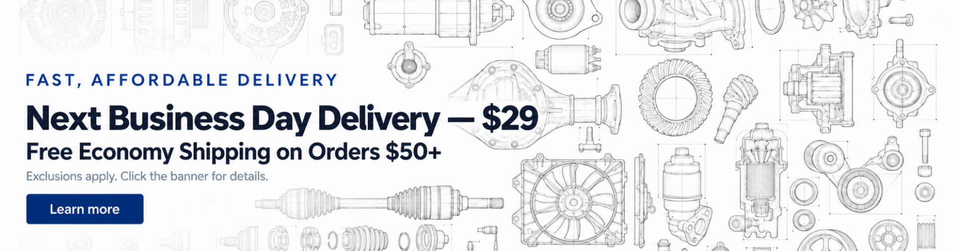 Overnight shipping banner